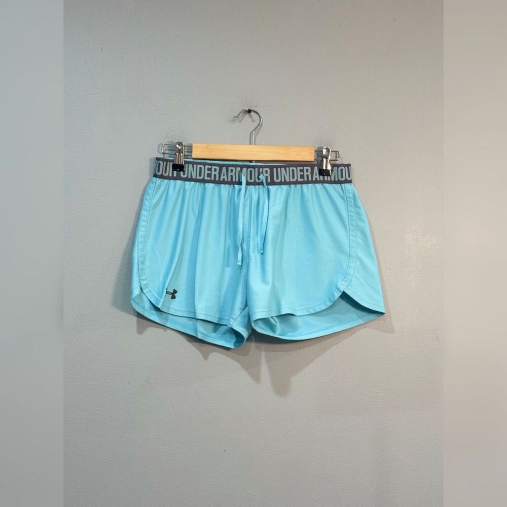 Light Blue Under Armour Athletic Shorts Size S EUC
